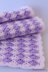 Baby Blanket "Lilac Lily" With Puff Flower