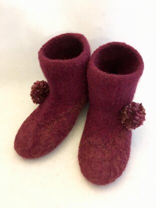 Kids Felted Booties