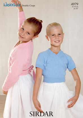 Tops in Sirdar Wash 'n' Wear Double Crepe DK and Wash 'n' Wear 4 ply - 4979 - Downloadable PDF