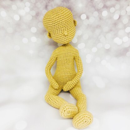 Doll body base, crochet doll, amigurumi doll