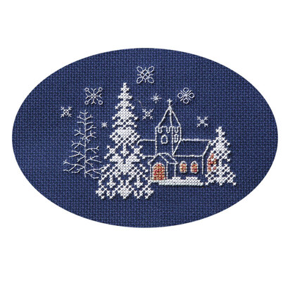 Derwentwater Designs Let it Snow Cross Stitch Card Kit - 13.3cm x 9cm