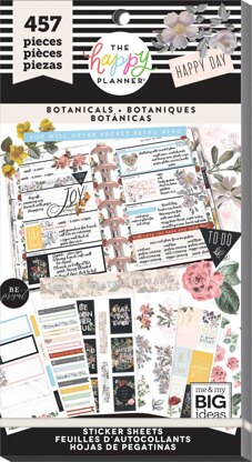 The Happy Planner Sticker Value Pack - Vintage Botanical, 457/Pkg