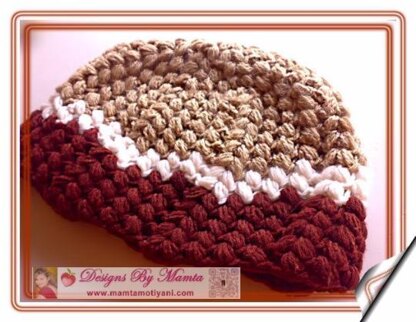 Crochet Bubbles Slouchy Beanie Pattern Unique Designer