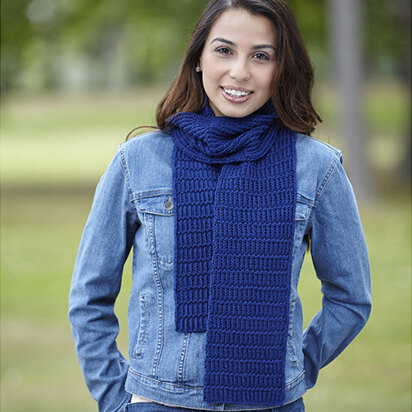 752 Blurry Lines Scarf - Knitting Pattern for Women in Valley Yarns Brimfield