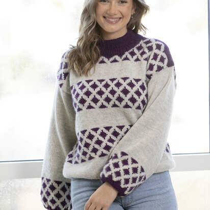 Device Sweater in Viking Of Norway Alpaca Storm - UK-2306-9 - Downloadable PDF