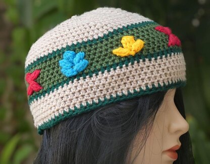 3 Flowers Hat