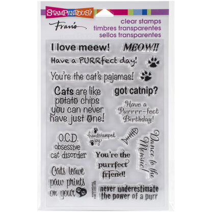 Stampendous Perfectly Clear Stamps - Cat Sayings
