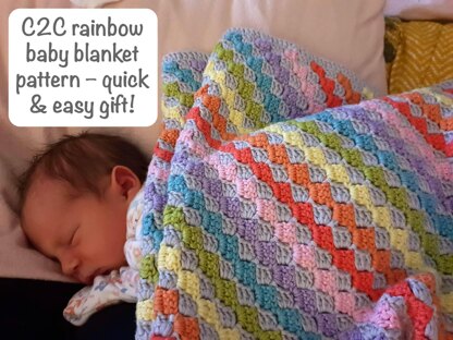 C2C Rainbow Blanket