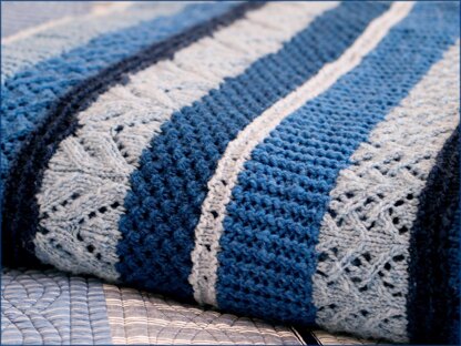 Ocean Currents Blanket Knitting Pattern