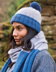 Cora Knitted I-Cord Tassel Scarf & Hat in Fable Brushed Aran - Downloadable PDF
