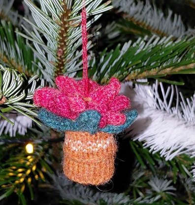 Poinsettia Christmas Ornament