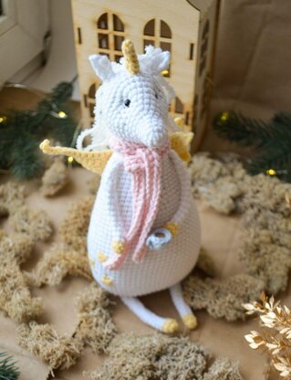 Pegasus with coffee amigurumi