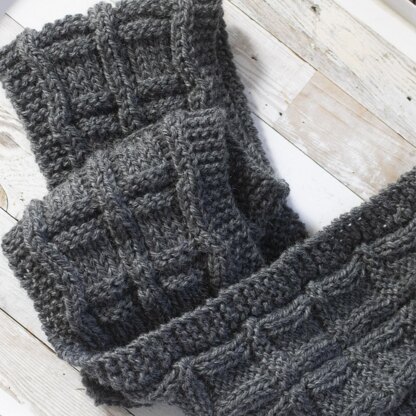 Knit Squares Scarf