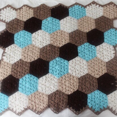 Hexagon Honeycomb Stroller Blanket