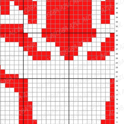 Christmas Ornament Blanket C2C Crochet Pattern Throw Instant Download