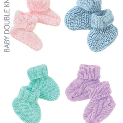 Bootees in Hayfield Baby DK - 4415 - Downloadable PDF