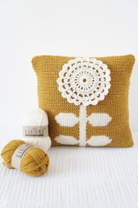 Mustard Flower Cushion