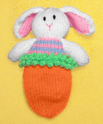 Easter Bunny Rabbit Toy with Carrot sleeping bag