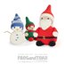 XMAS Scene - Christmas Tree Santa Clause Snowman & Elf Gnome - Amigurumi Crochet - FROGandTOAD Créations