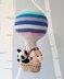 Hot air balloon with animals