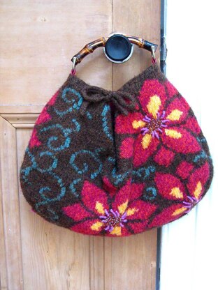 Felted Floral Bag