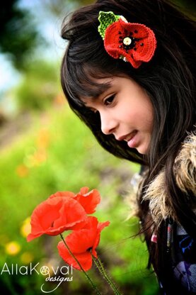 Garden Party. POPPY Pin Headband