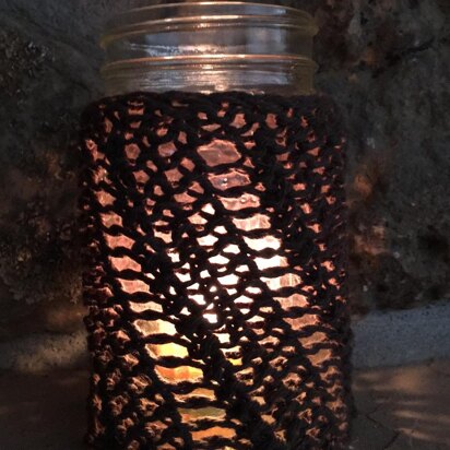 Spiral Candle Jar Cozy