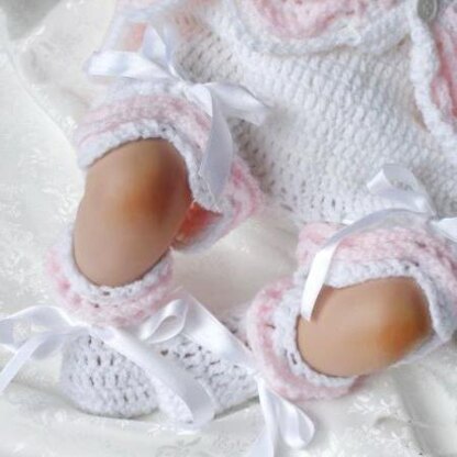 Crochet Pattern Baby Jacket, Hat & Booties  #93