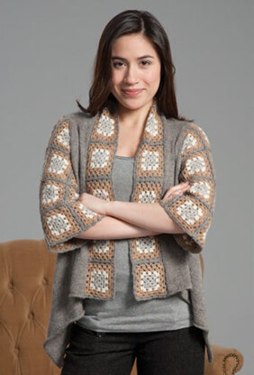 Touch of Grey Jacket in Classic Elite Yarns MountainTop Vail - Downloadable PDF