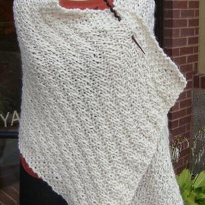 Misti Diagonal Rib Shawl - knitting pattern