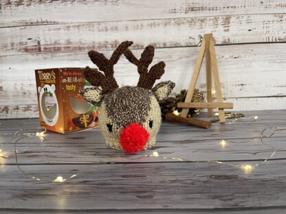 Rudolph Inspired Chocolate Orange Cover Knitting Pattern