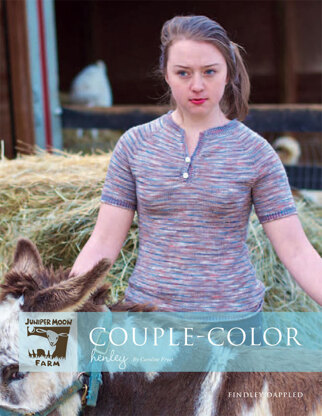 Couple-Color Henley in Juniper Moon Findley Dappled - JMF04-05 - Downloadable PDF