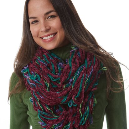 Pretty Pirouette Arm Knit Cowl in Patons Pirouette