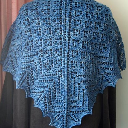 Seaside Shawlette - knitting pattern