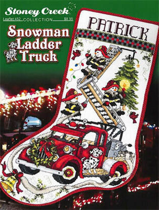 Stoney Creek Snowman Ladder Truck Stocking - SCL452 -  Leaflet