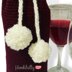 Christmas wine cosy