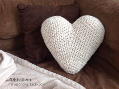 Crochet Heart Pillow Pattern