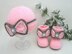 Baby Girl Baby Booties and Baby Hat Pattern English