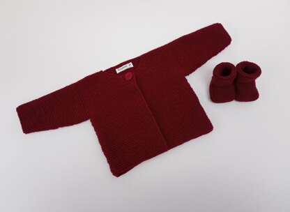 Simple Baby cardigan set