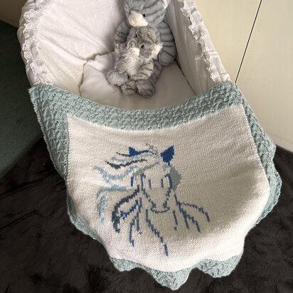 Windswept Horse Baby Blanket