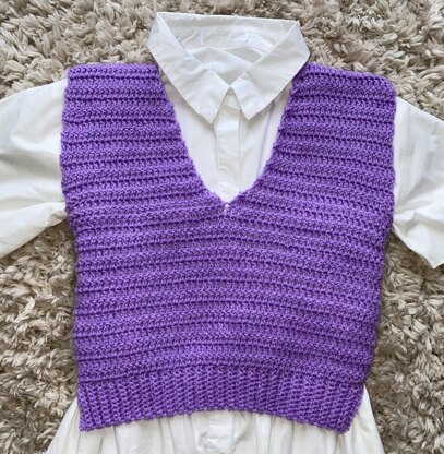 Basic Sweater Vest pattern / PDF download / DIY Tutorial