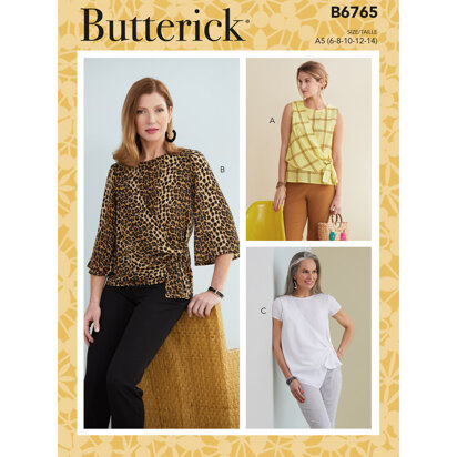 Butterick Misses' Tops B6765 - Sewing Pattern