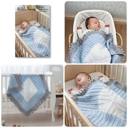 Curly Edge Blanket Crochet Pattern #103