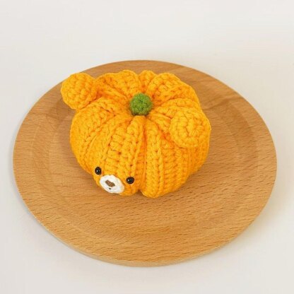 Bear Free Crochet Pattern, Pumpkin Halloween Crochet Pattern