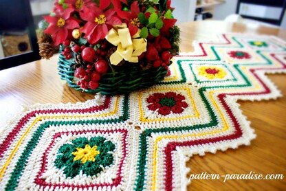 Joyful Flowers Table Runner