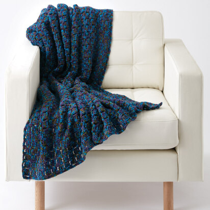 Tiles in Style Crochet Blanket in Caron Jumbo - Downloadable PDF
