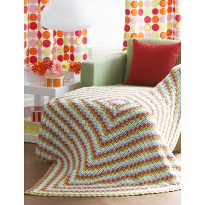 Cottage Throw in Lily Sugar 'n Cream Solids - Downloadable PDF