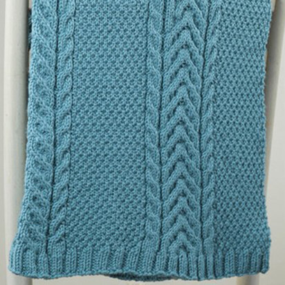 631 Martius Baby Blanket - Knitting Pattern for Babies in Valley Yarns Valley Superwash