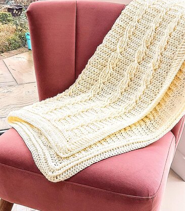 Cable Baby Blanket