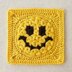 63 Smily Face Round Square Motif